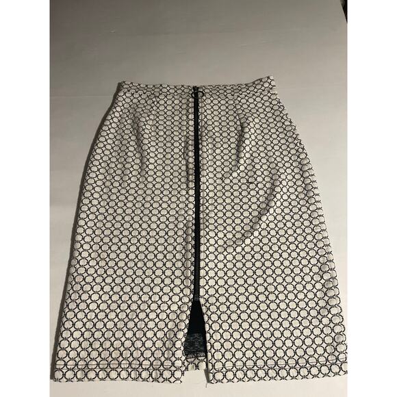 Maeve Anthropologie Geometric Knit Pencil Skirt - Black & White - Small - Picture 2 of 7